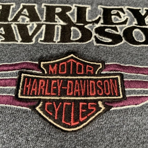 VTG Harley Davidson New Hampshire 1995 Gray Sweatshirt M‎ Made In USA Live Free - Picture 3 of 15